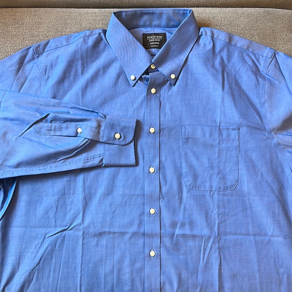 Nordstrom Long Sleeves Button Down Dress Shirt